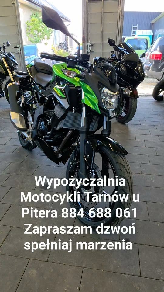 Kawasaki Z125 w Wypożyczalni Motocykli Tarnów